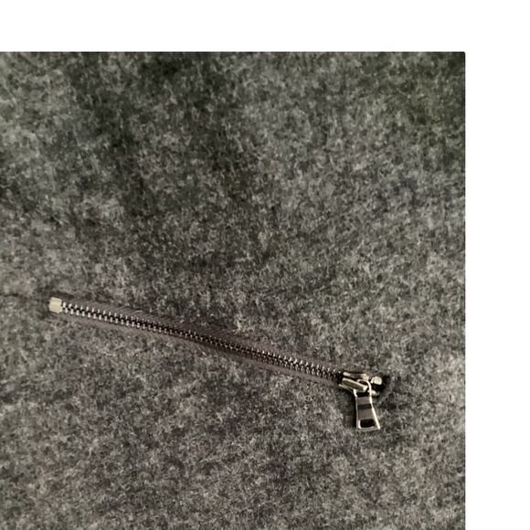 Ann Taylor Blazer Women's Black And Gray Two Tone Open Wool Blend Size 10 - Picture 7 of 9